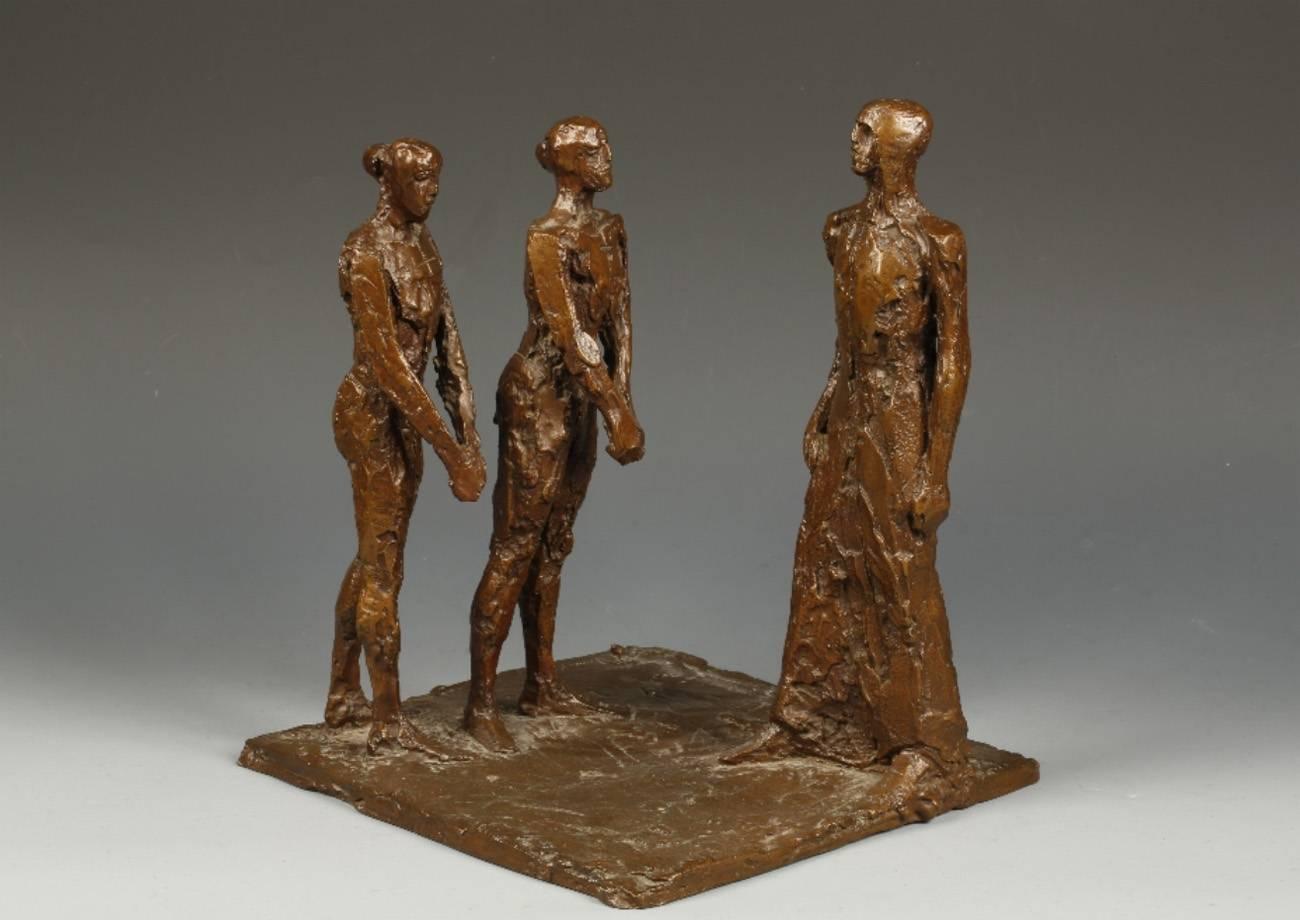 Elisabeth Frink Figurative Sculpture - Standing Group