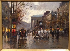 Cortes 13 x 18" oil on canvas "La Madeleine" Paris Street