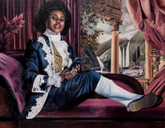 Glory" (Self Portrait), Oil on Canvas, 120x162cm, 2020