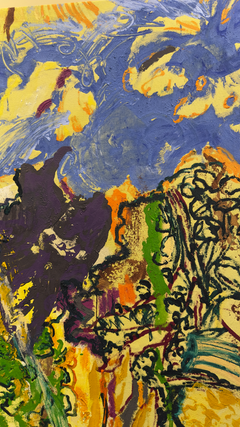 Ecos de la selva: pintura contemporánea de paisajes tropicales en técnica mixta