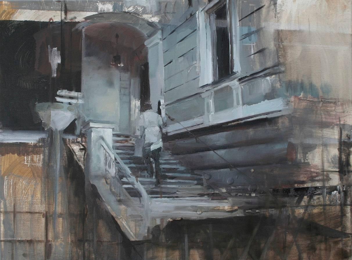 Daniel Pitin Figurative Painting - The Last Guest