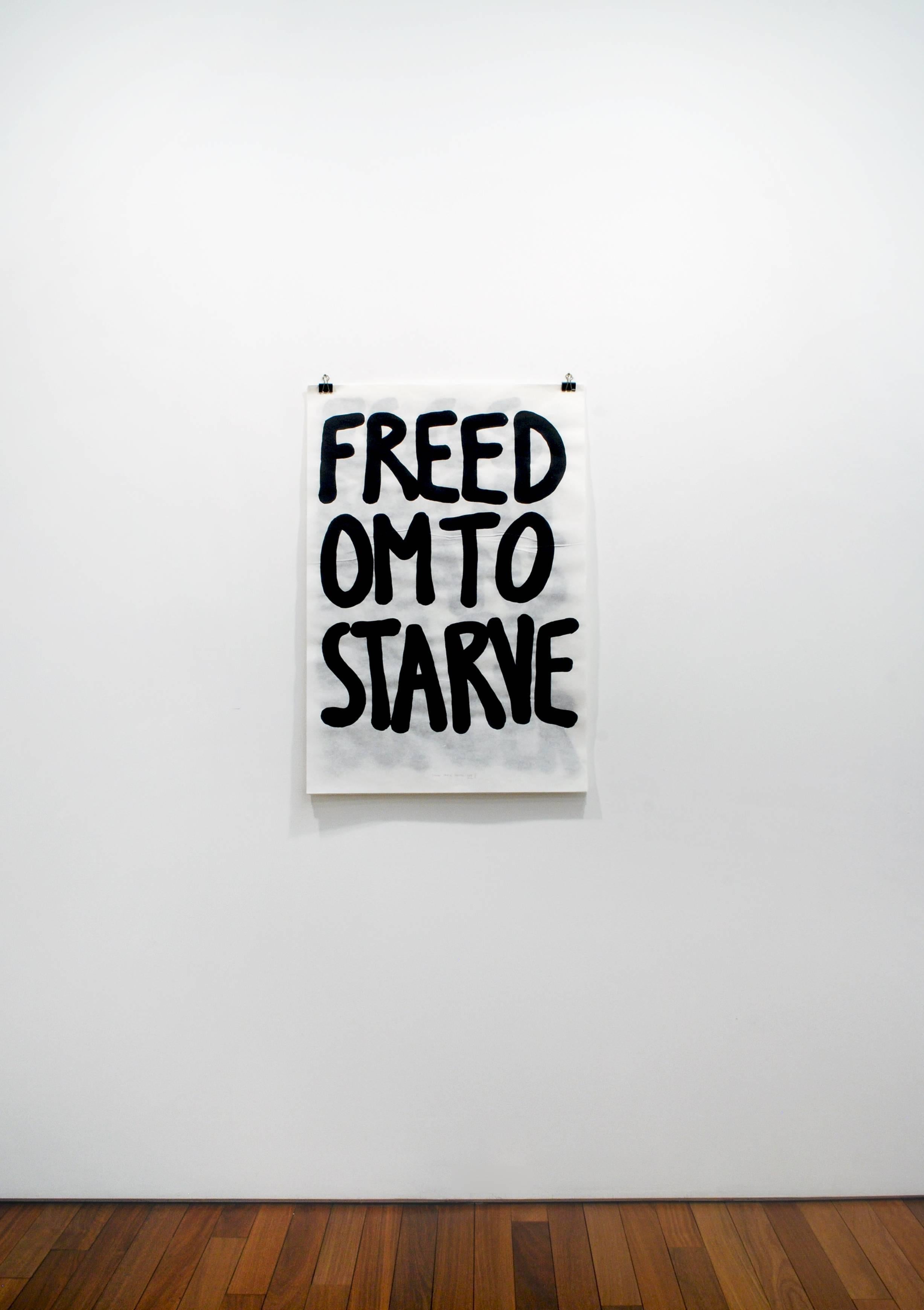Freedom To Starve - Print by Shaan Syed