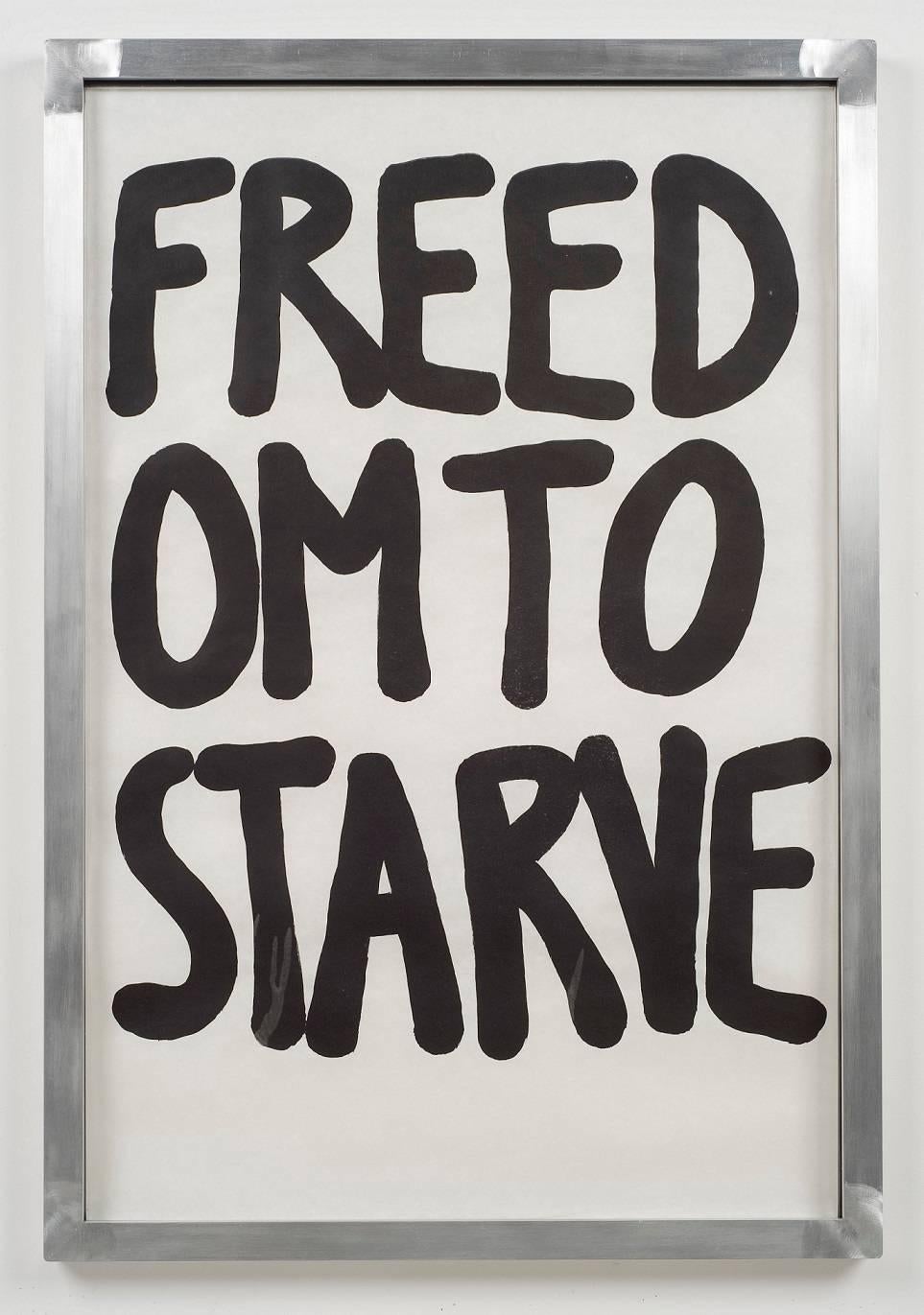 Shaan Syed Print - Freedom To Starve
