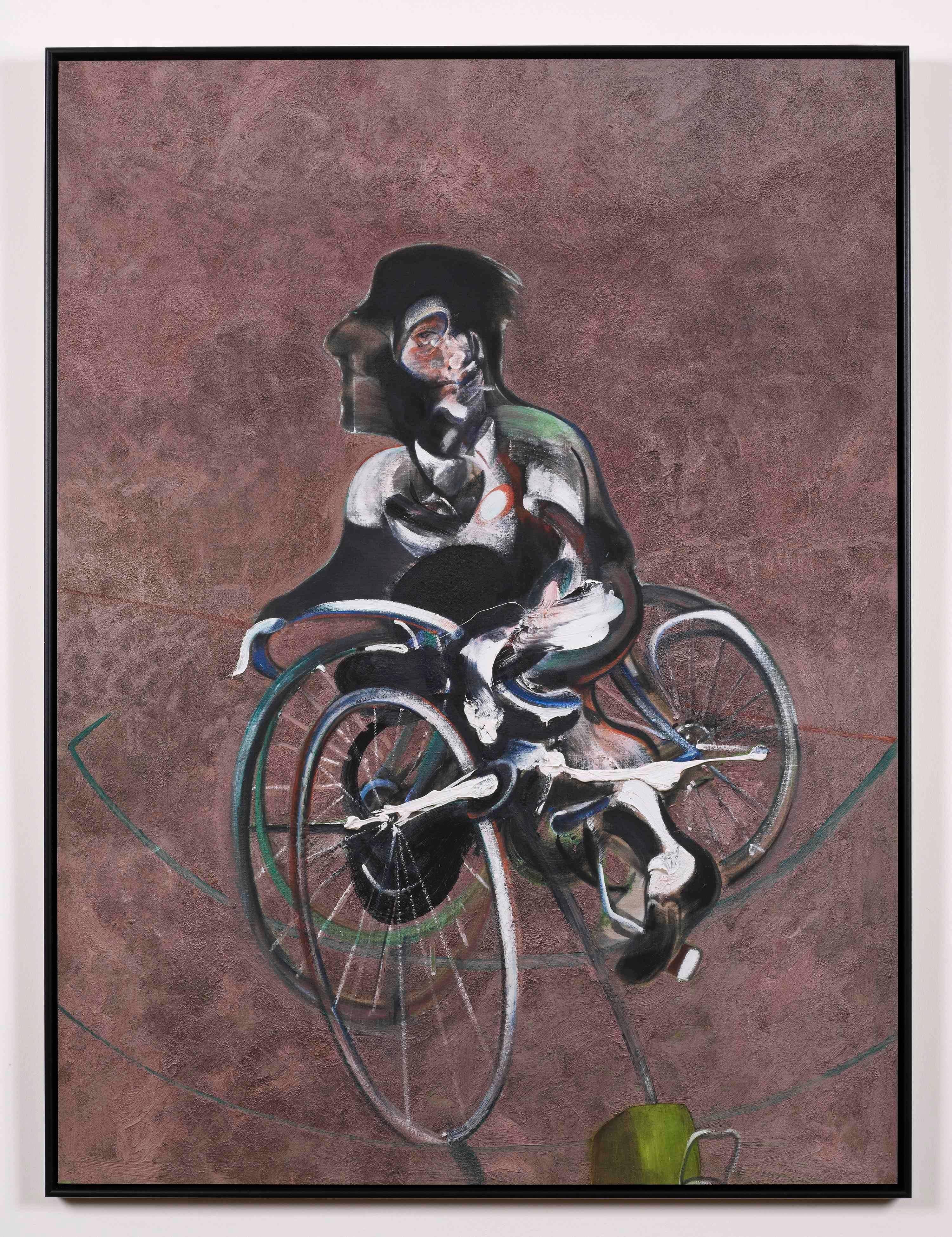 Francis Bacon Figurative Print - Portrait of George Dyer Riding a Bicycle (Q1B) 1966/2015