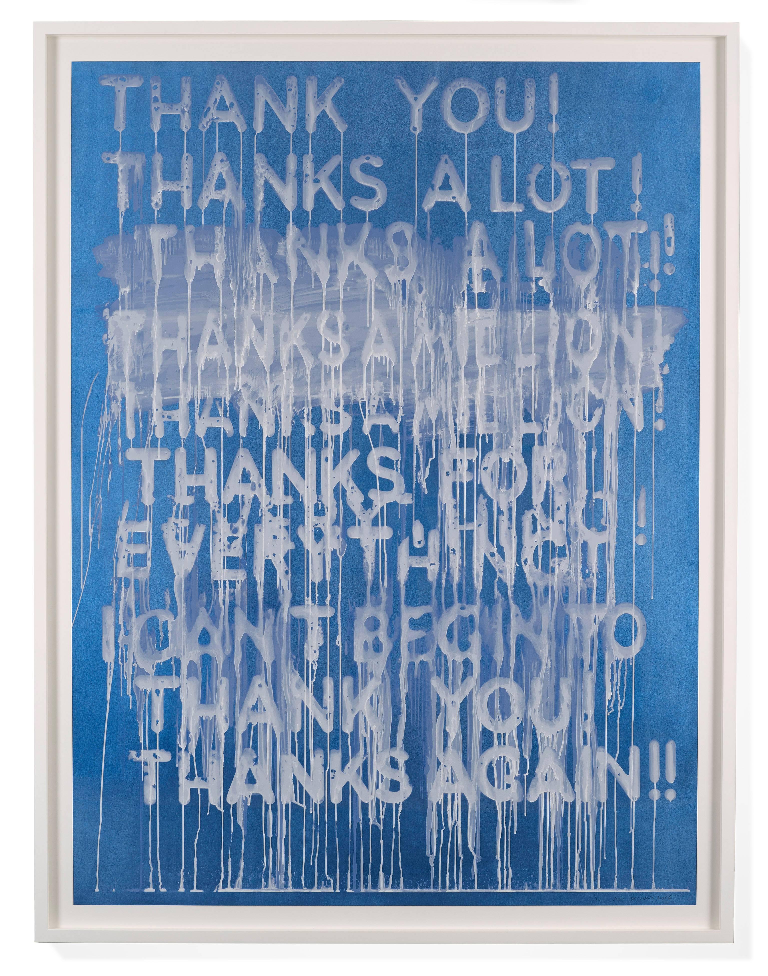 Mel Bochner Print - Thank You