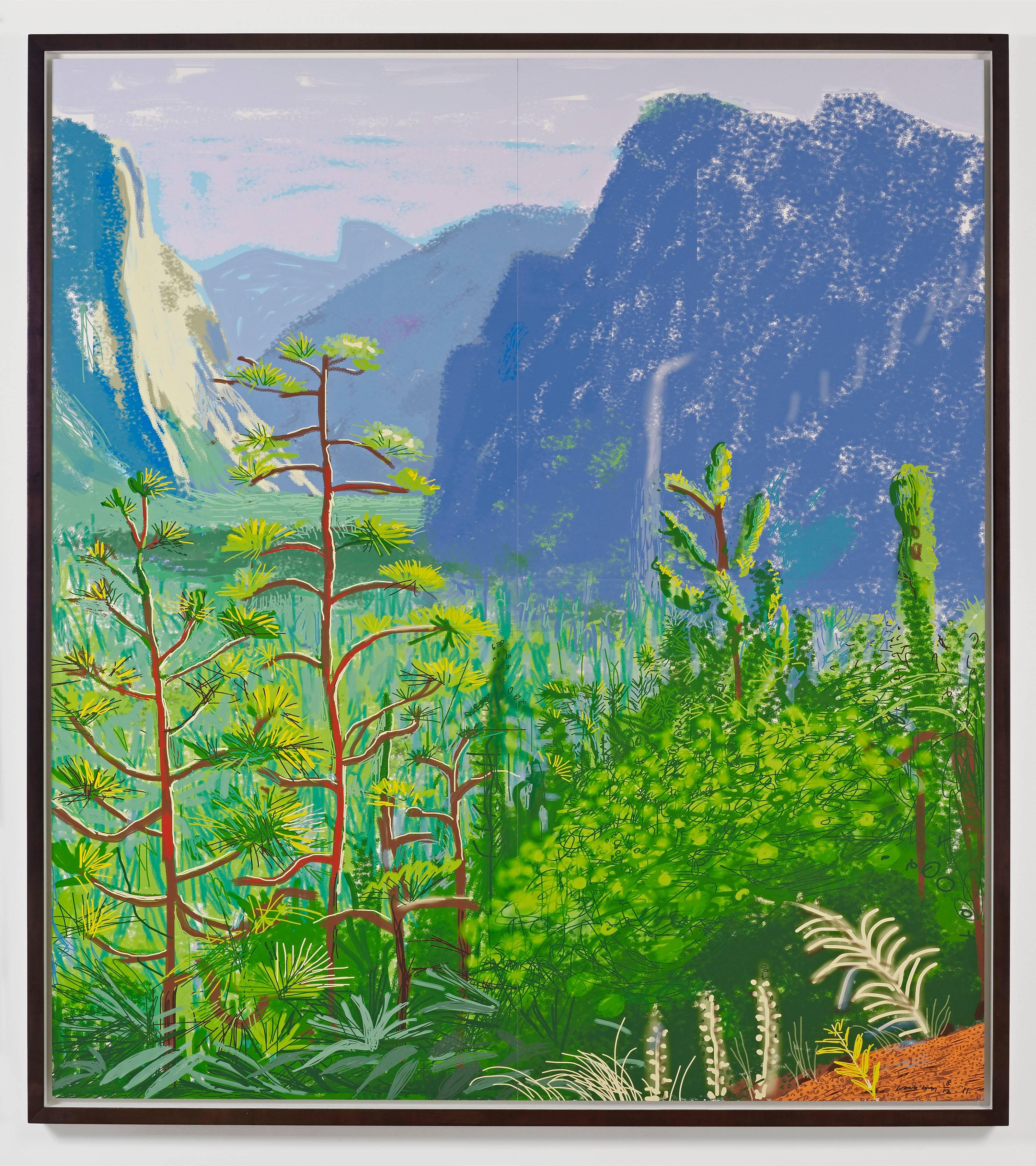 Yosemite 1, October 16th 2011 - Print by David Hockney