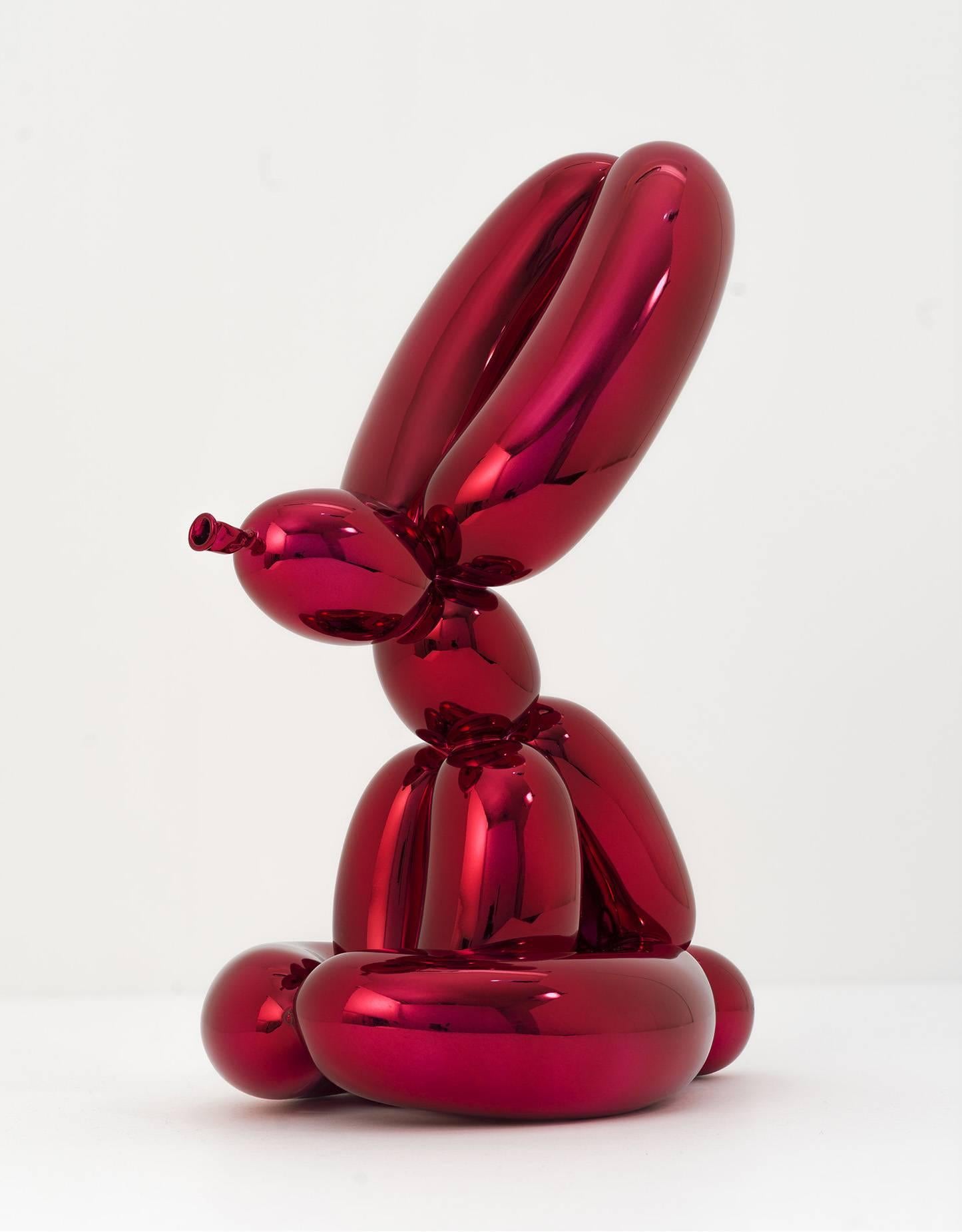 Jeff Koons Figurative Sculpture - Balloon Rabbit (red)