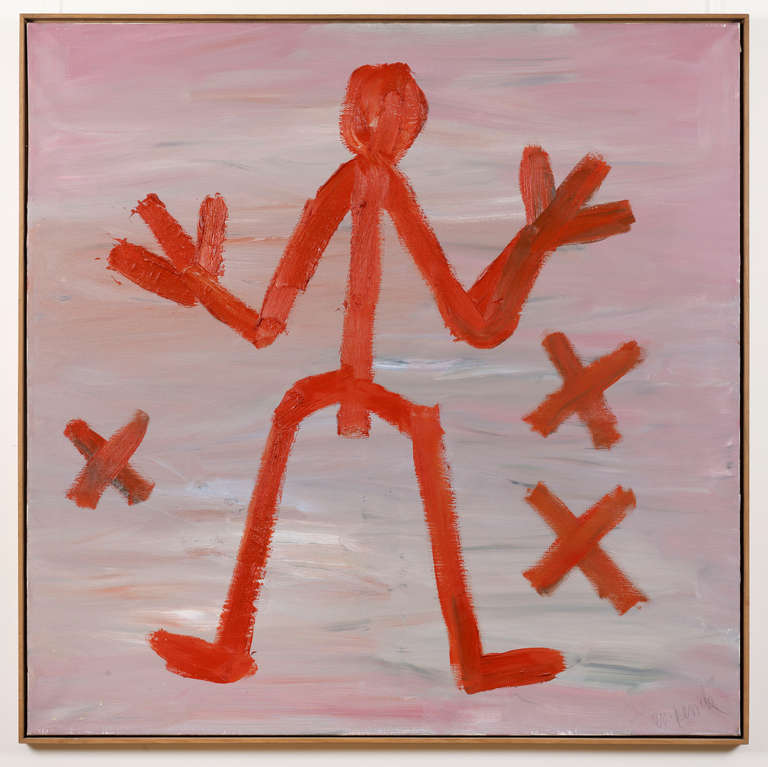A.R. Penck (Ralf Winkler) Abstract Painting - Standart Remember