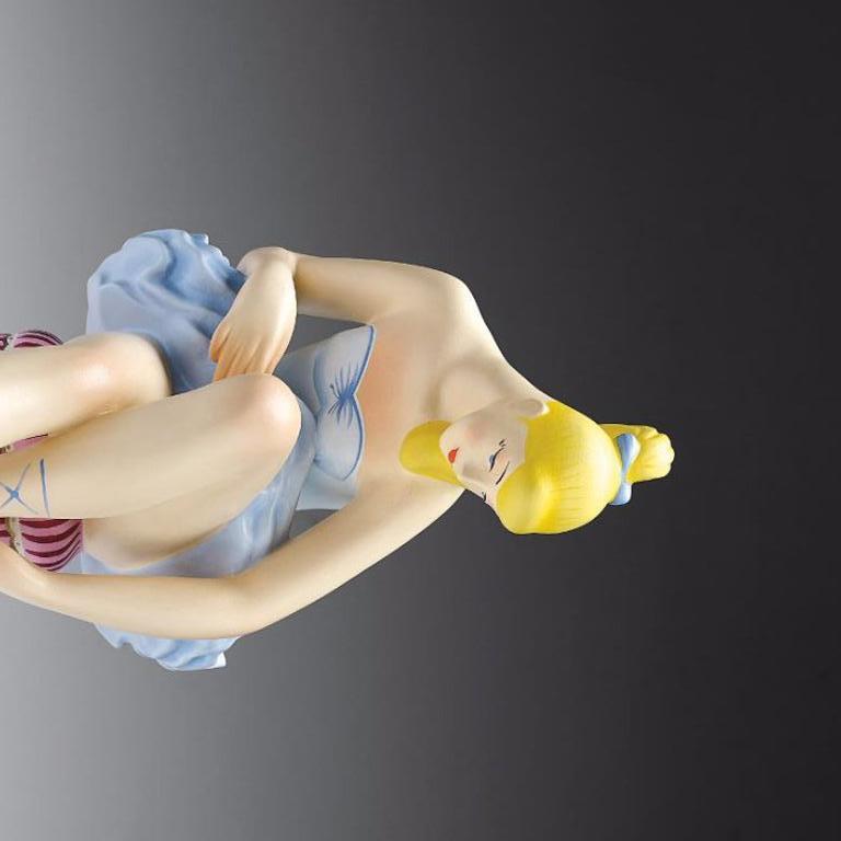 Seated Ballerina (Wood) - Contemporary Sculpture by Jeff Koons