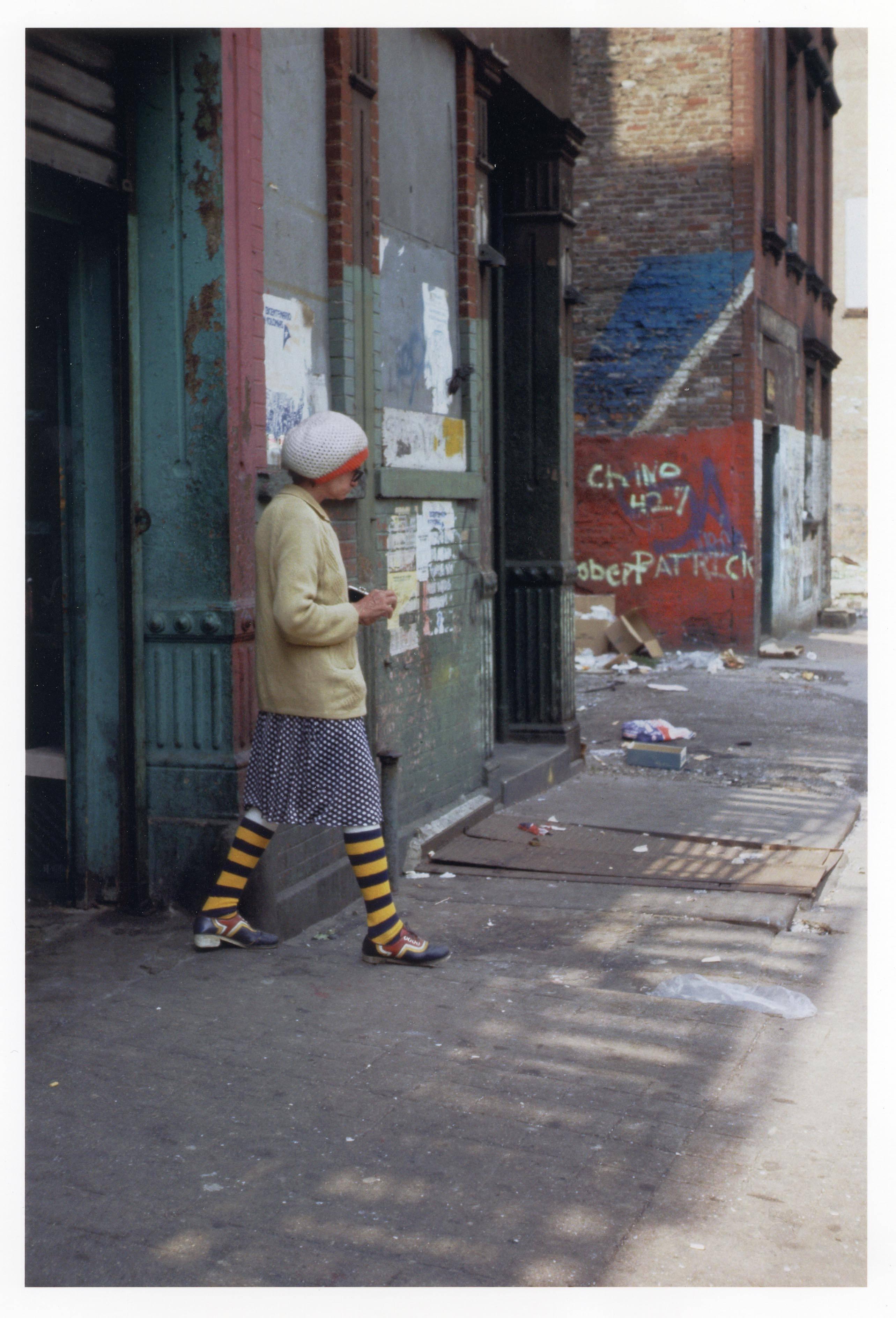 Helen Levitt Color Photograph - New York City (striped socks)