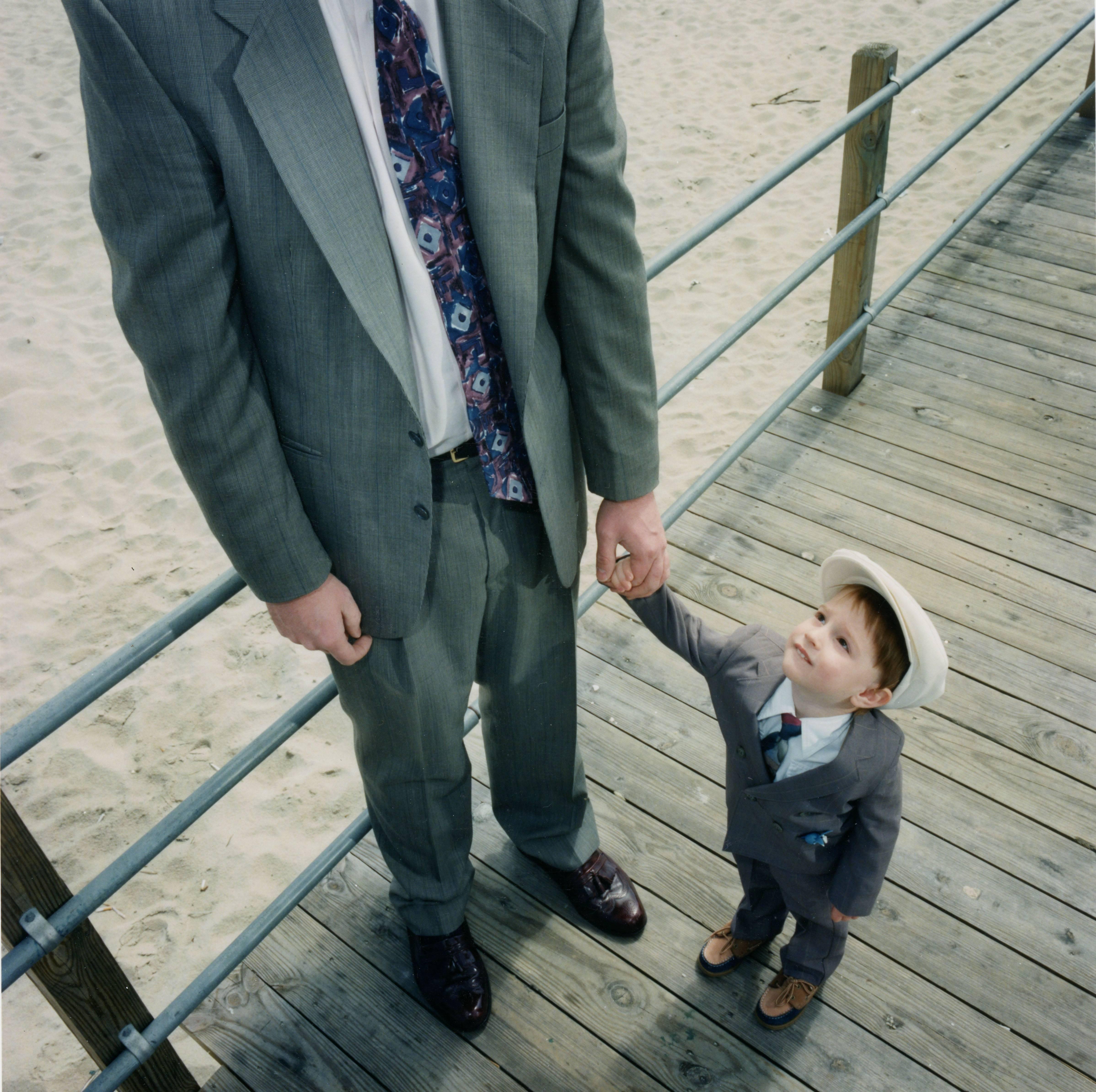 David Graham Color Photograph - Pt. Pleasant, NJ (father and son)