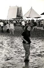 Vintage Woodstock (girl standing in mud)