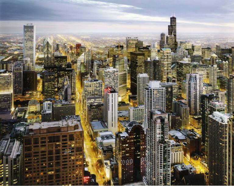 Luca Campigotto View From The John Hancock Center night Chicago Photograph For Sale At 