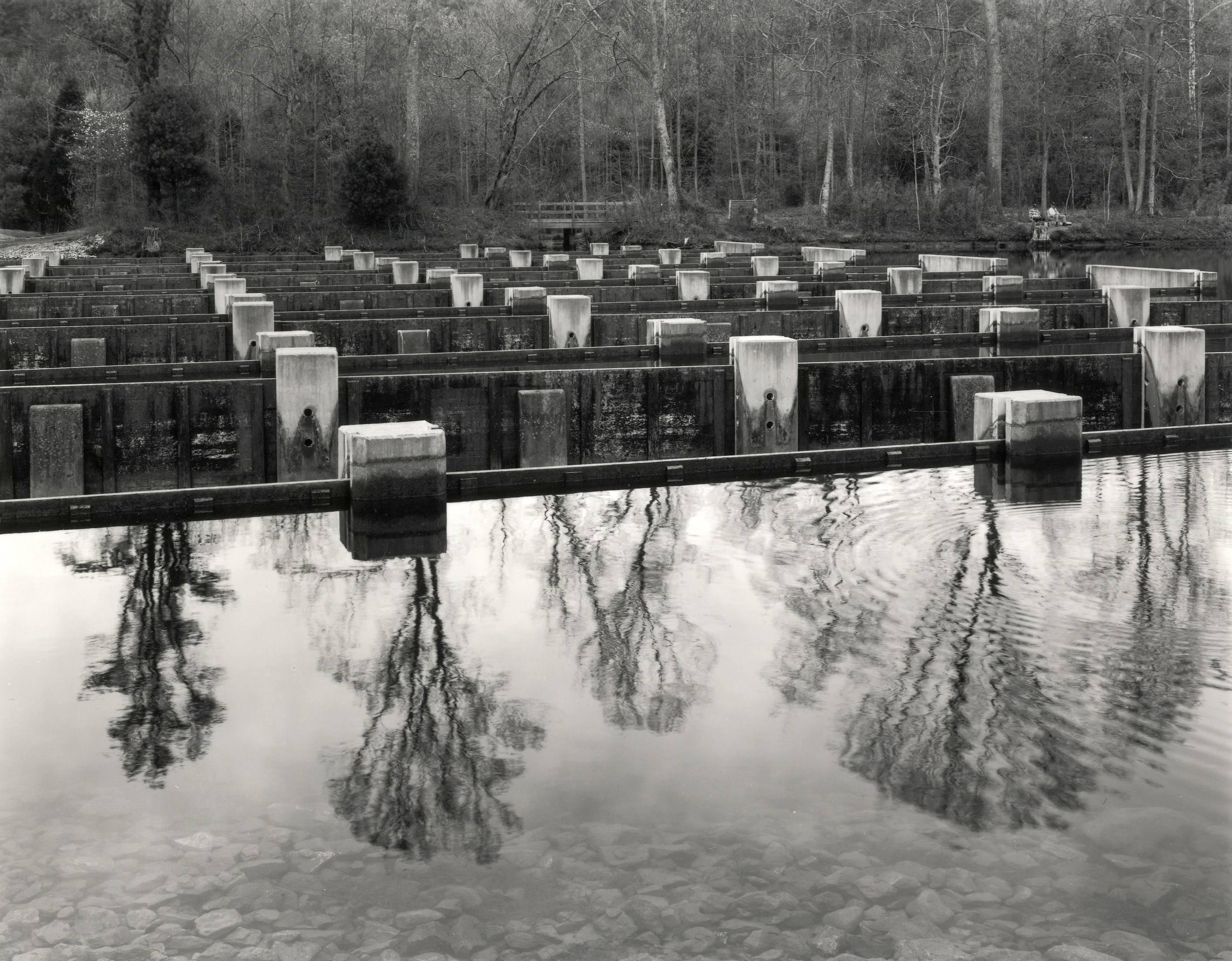 Toshio Shibata Black and White Photograph - Weir Dam, Sullivan County, Tennessee (#2312)
