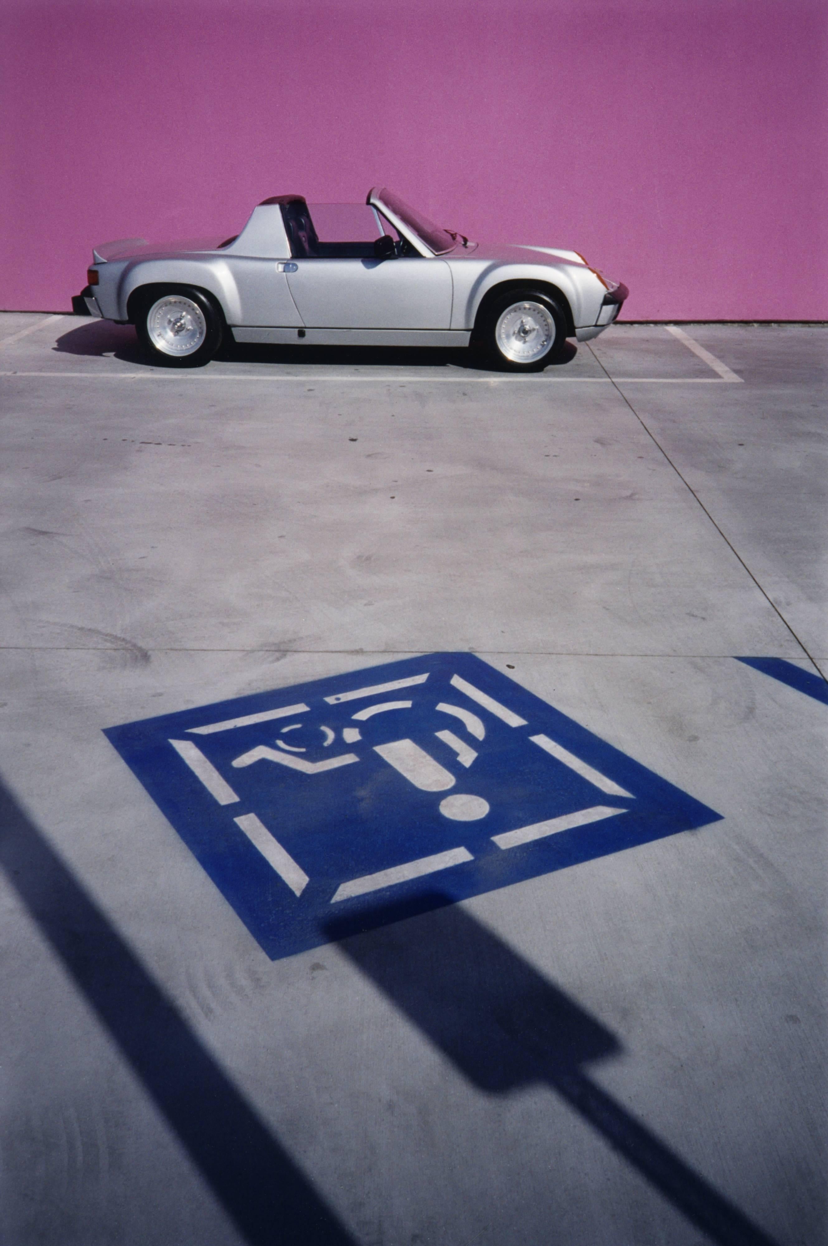 David Graham Color Photograph - Los Angeles, CA (silver Porsche 914)