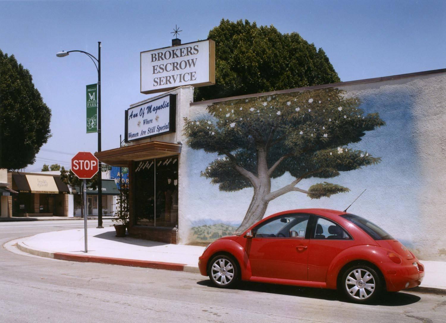David Graham Color Photograph - Burbank CA (red VW)