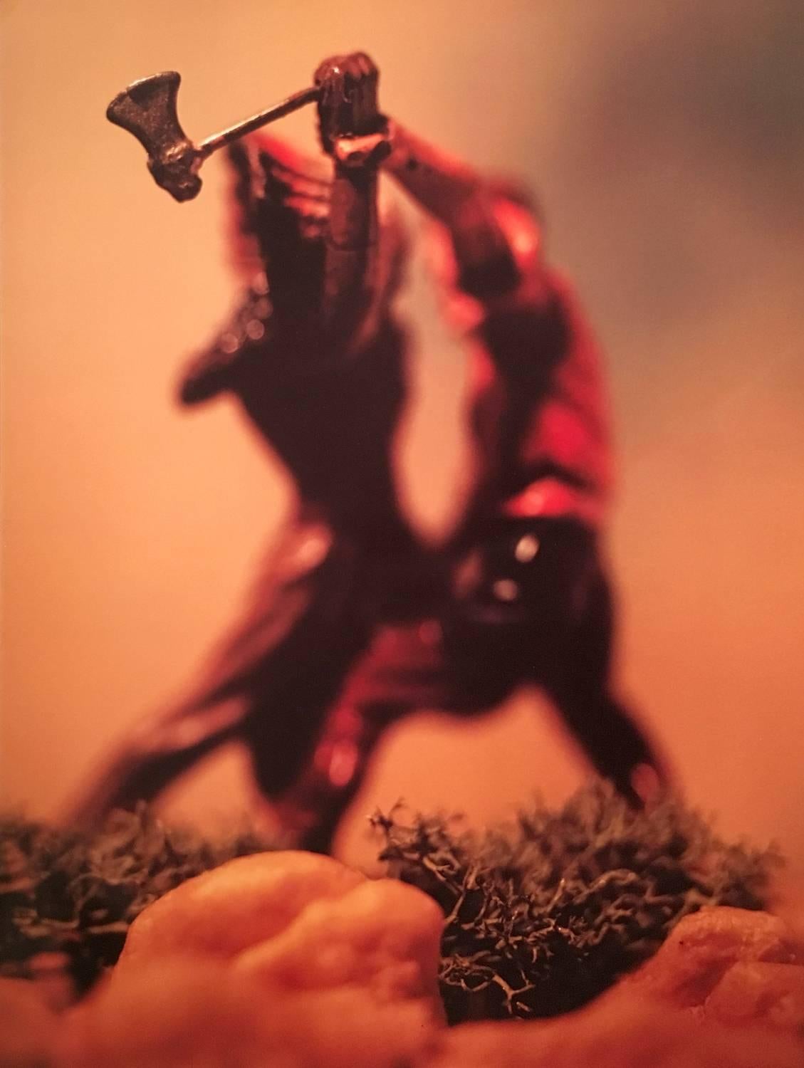 David Levinthal Color Photograph - Untitled (tomahawk fight), from the series Wild West