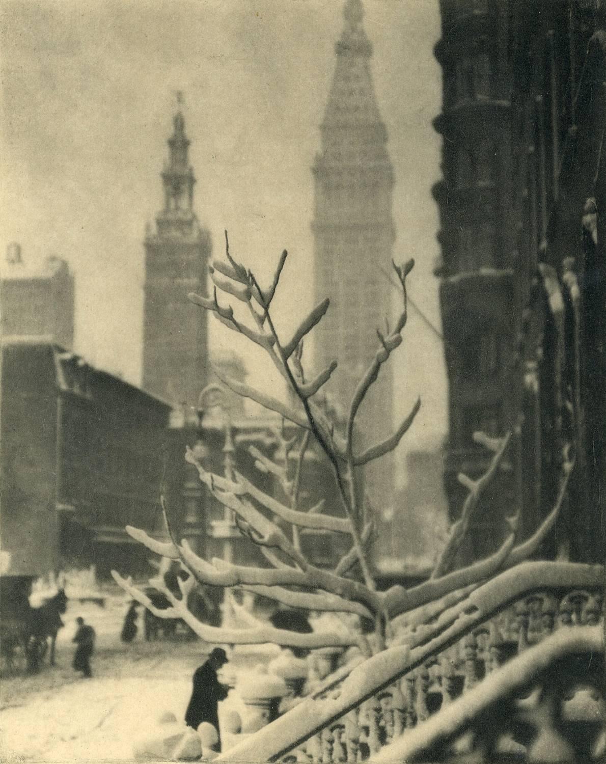 Alfred Stieglitz Black and White Photograph - Two Towers, New York