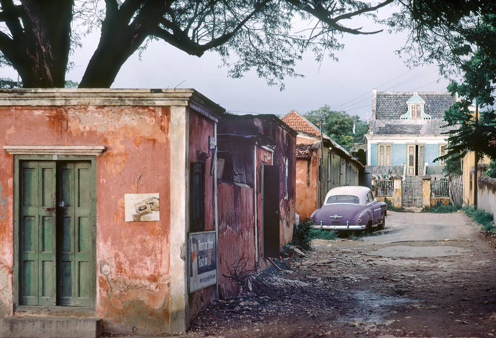 Fred Herzog Color Photograph - Side Road Curacao
