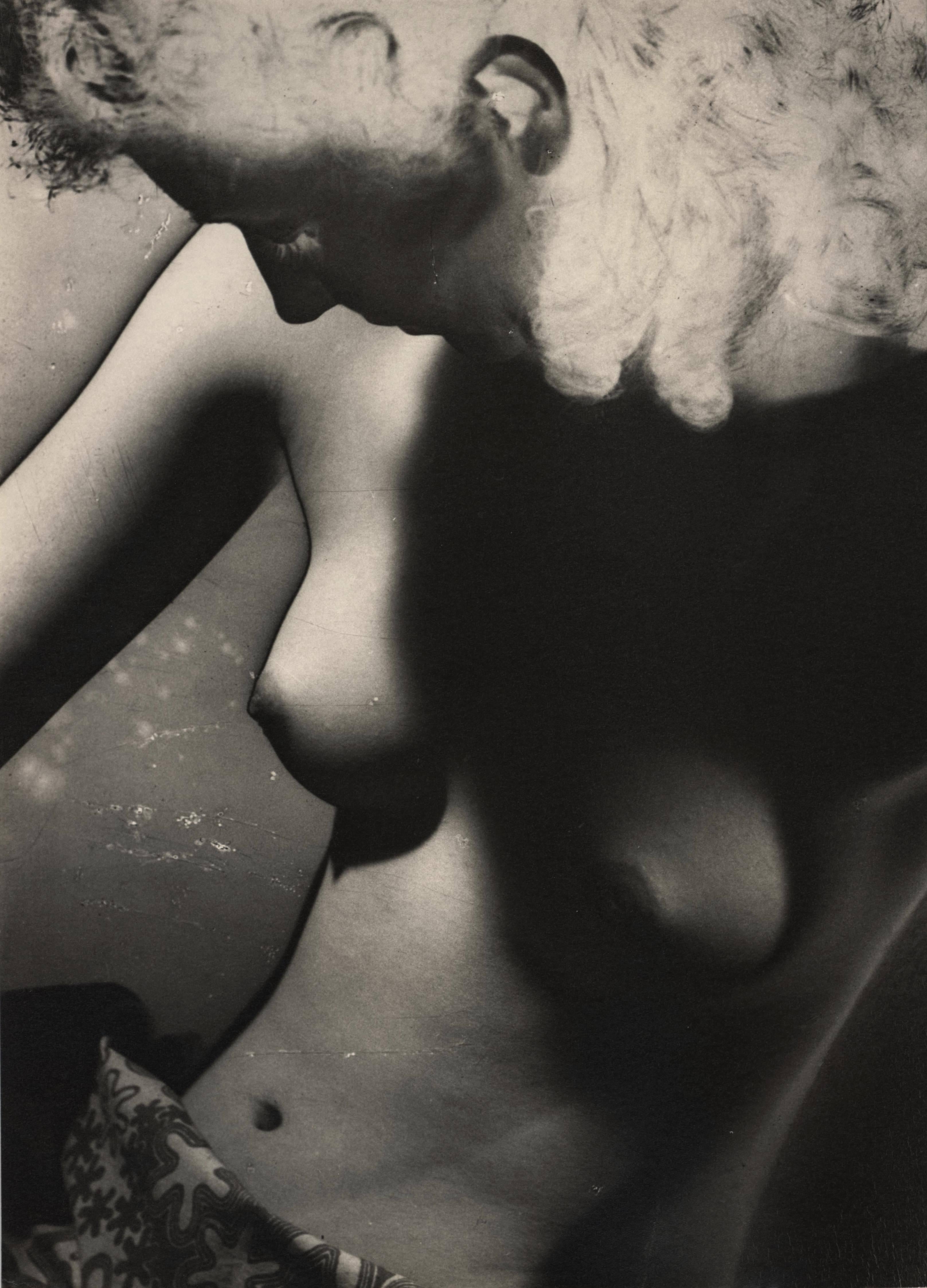 Josef Ehm Nude Photograph - Nude with Sabattier's Effect II