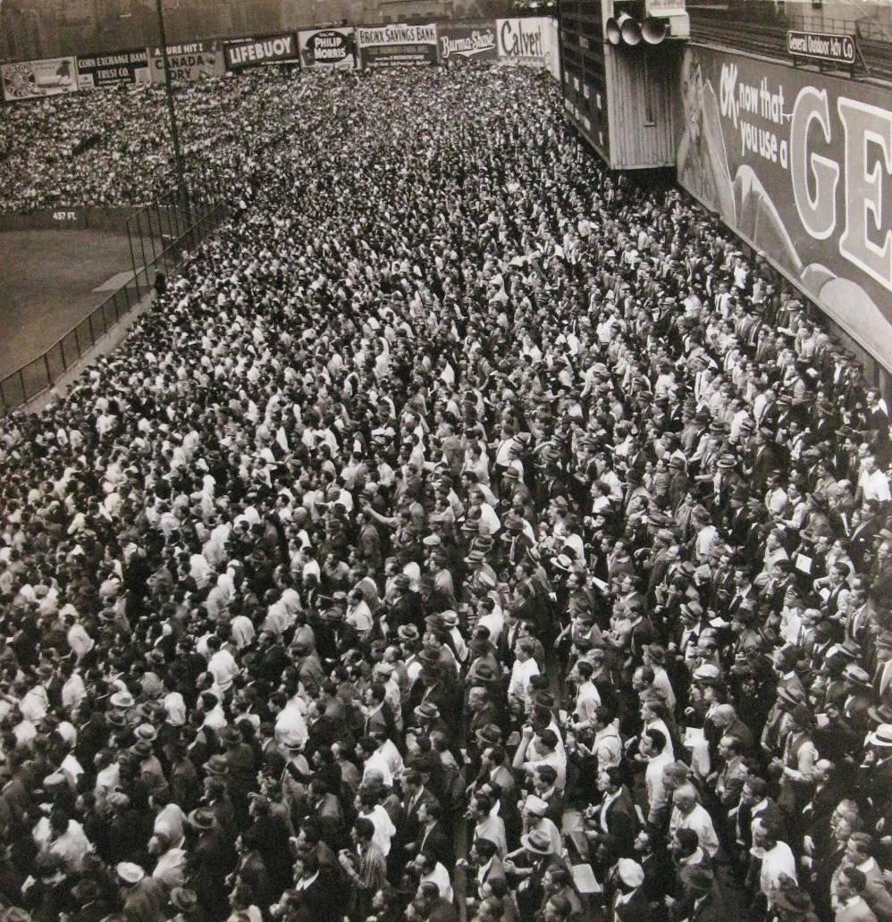 W. Eugene Smith Black and White Photograph - World Series Crowd, Yankee Stadium, New York