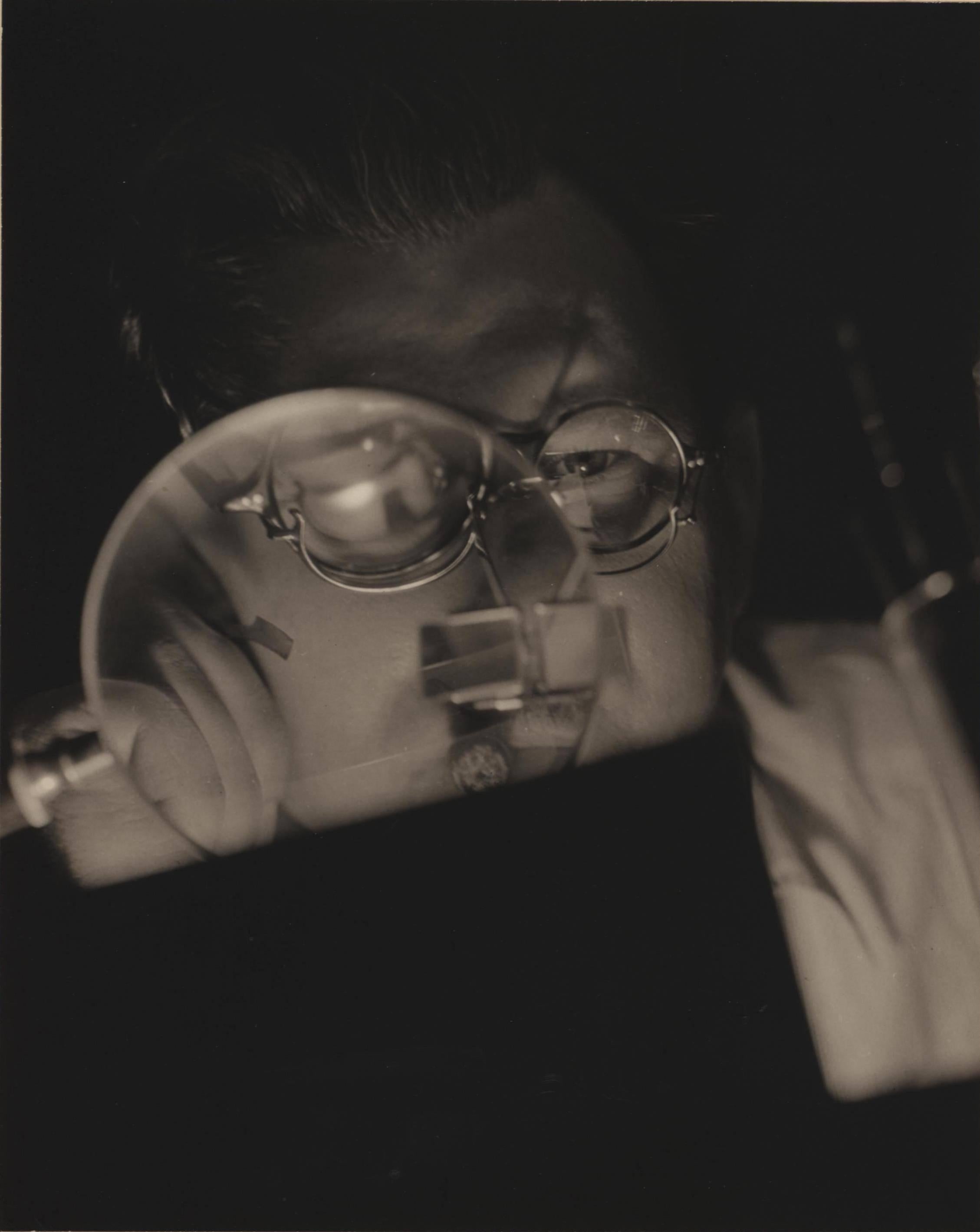 Will Connell Black and White Photograph - The Optician