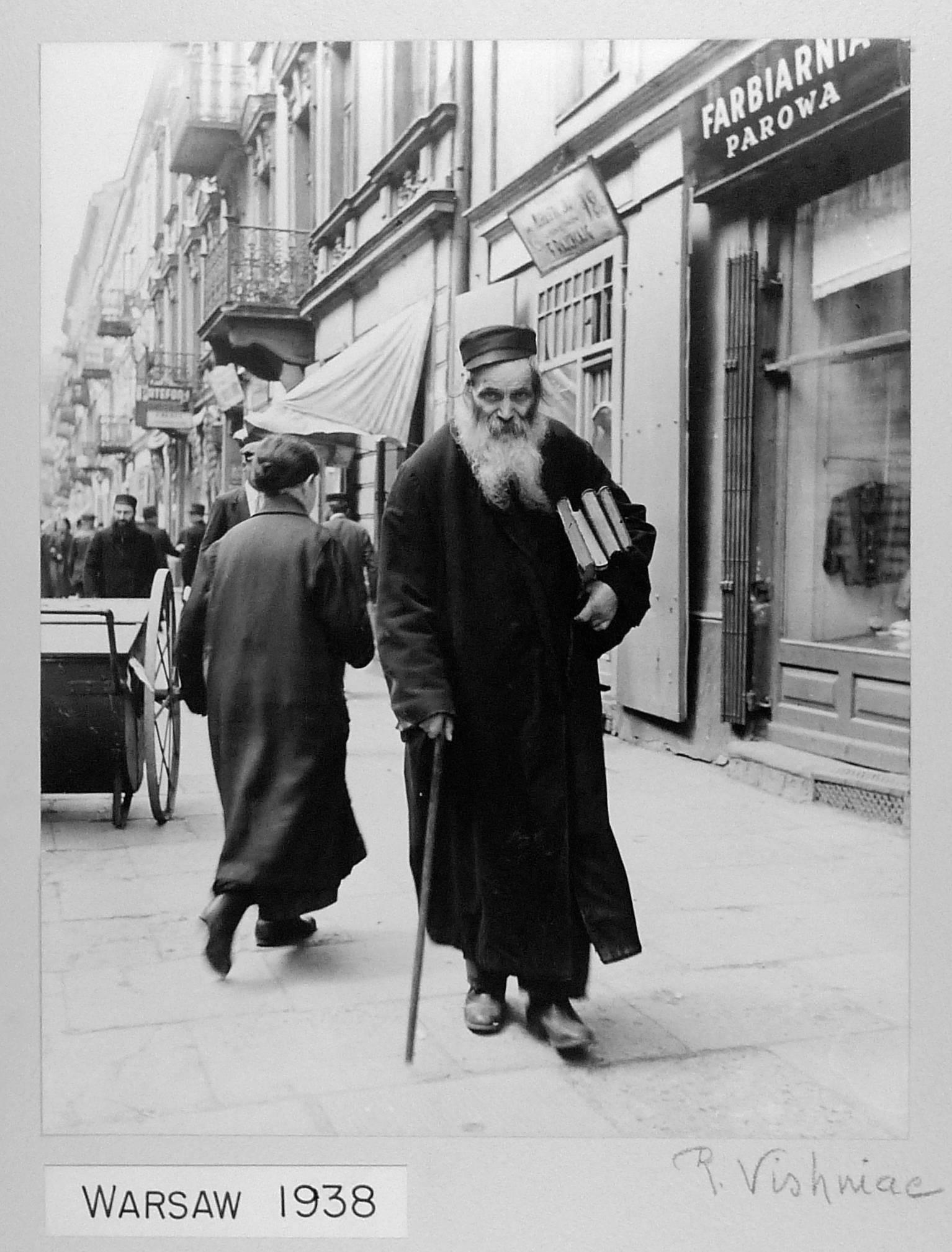 Roman Vishniac Black and White Photograph - A Rabbi, Warsaw