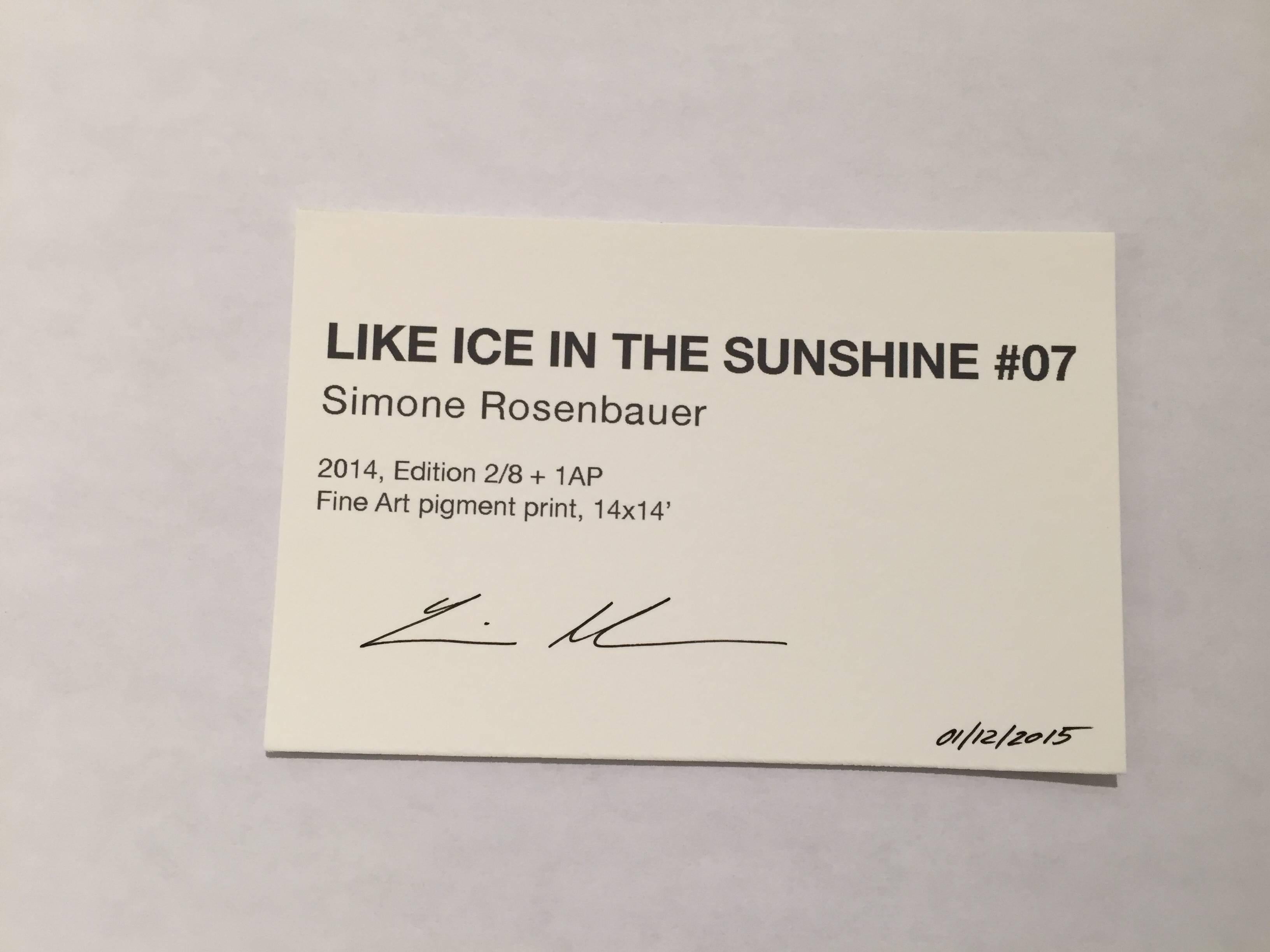 Como el hielo al sol nº 07 - Photograph de Simone Rosenbauer