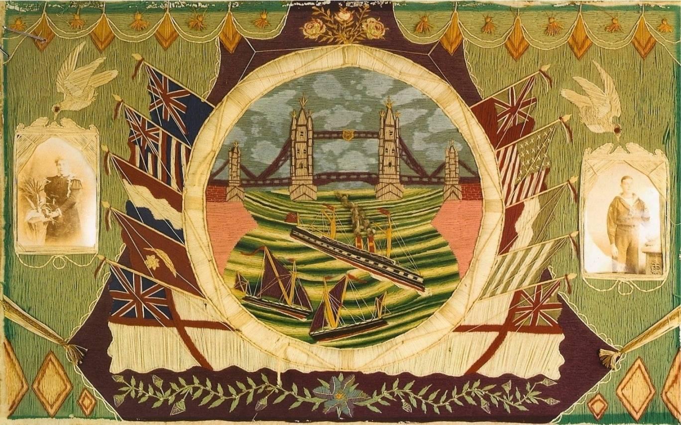 British Woolwork depicting London's Tower Bridge - Art by Unknown