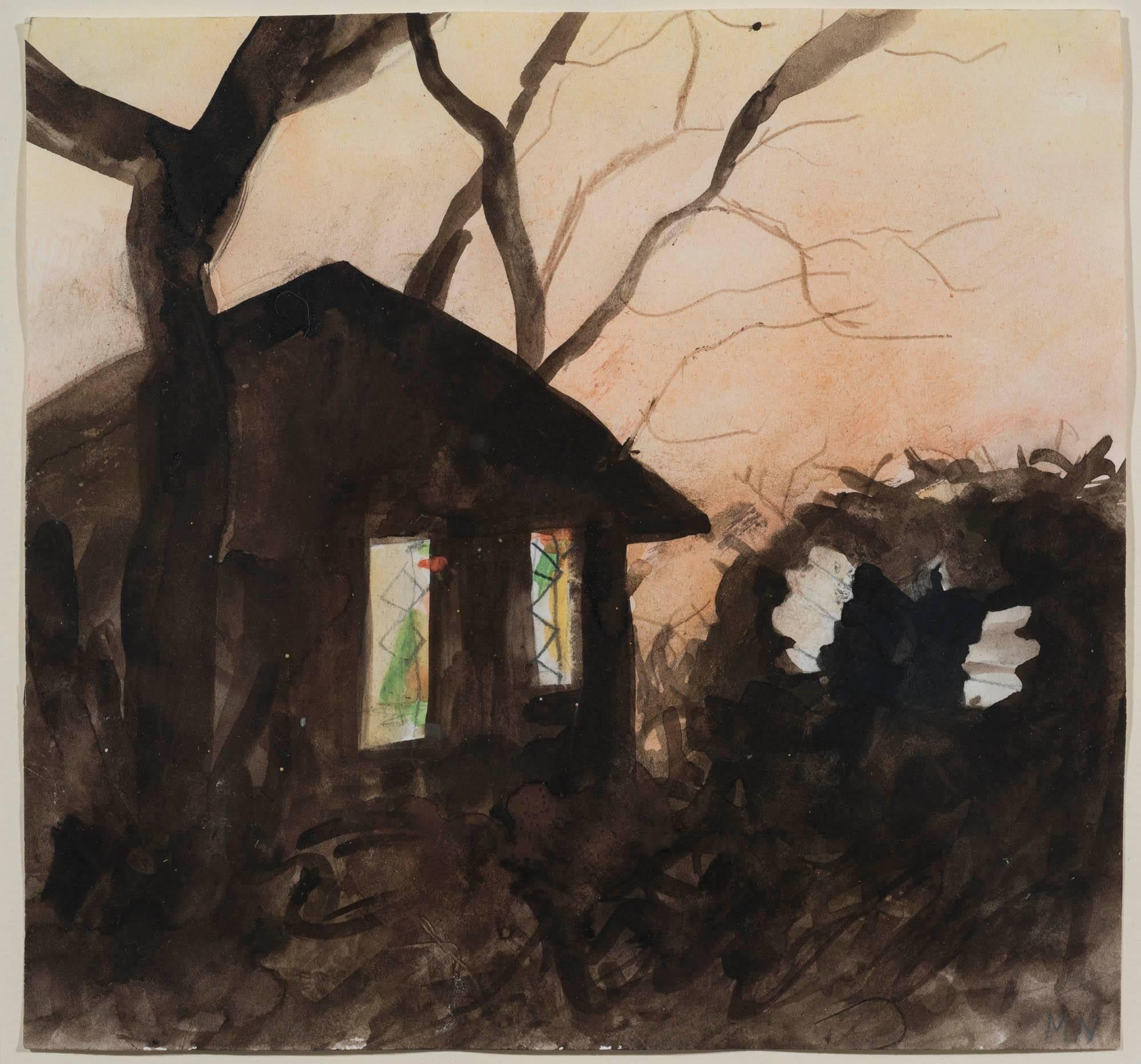 Mary Newcomb Landscape Art - Chapel First Light