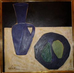 Still Life with Vase and Fruit