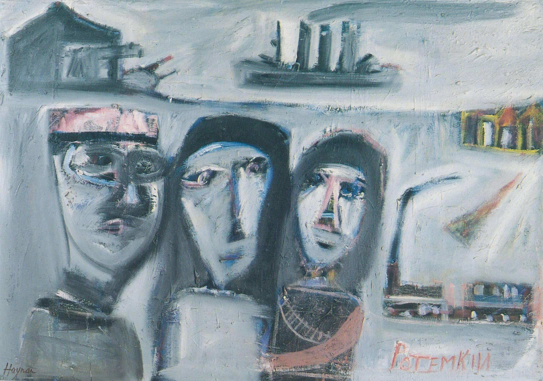 Patrick Hayman Figurative Painting - Battleship Potemkin