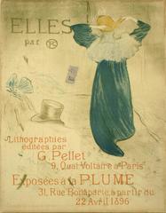 "Elles, " a Turn of the Century Exhibition Poster by Toulouse-Lautrec, 1896