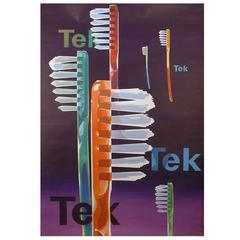 Swiss Modern Design Toothbrush Poster by Fritz Buhler and Ruodi Barth, 1948