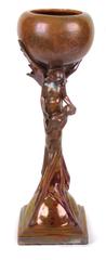 French Art Nouveau Period Ceramic Vessel by Massier/Vibert