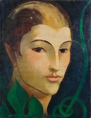 Italienisches futuristisches Ölgemälde von Ernesto Micaelles (Thayaht), 1927