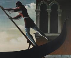 An Italian Mid Century Stone Lithograph Travel Poster by A. M. Cassandre, 1951