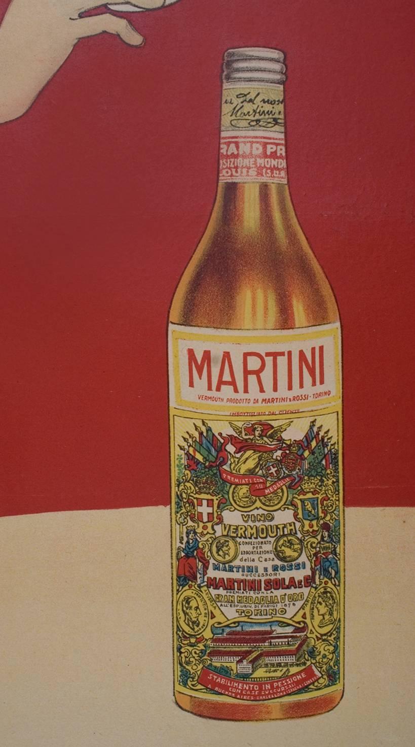 Rare Italian Stone Lithograph Liquor Poster by Marcello Dudovich, circa 1910 For Sale 1