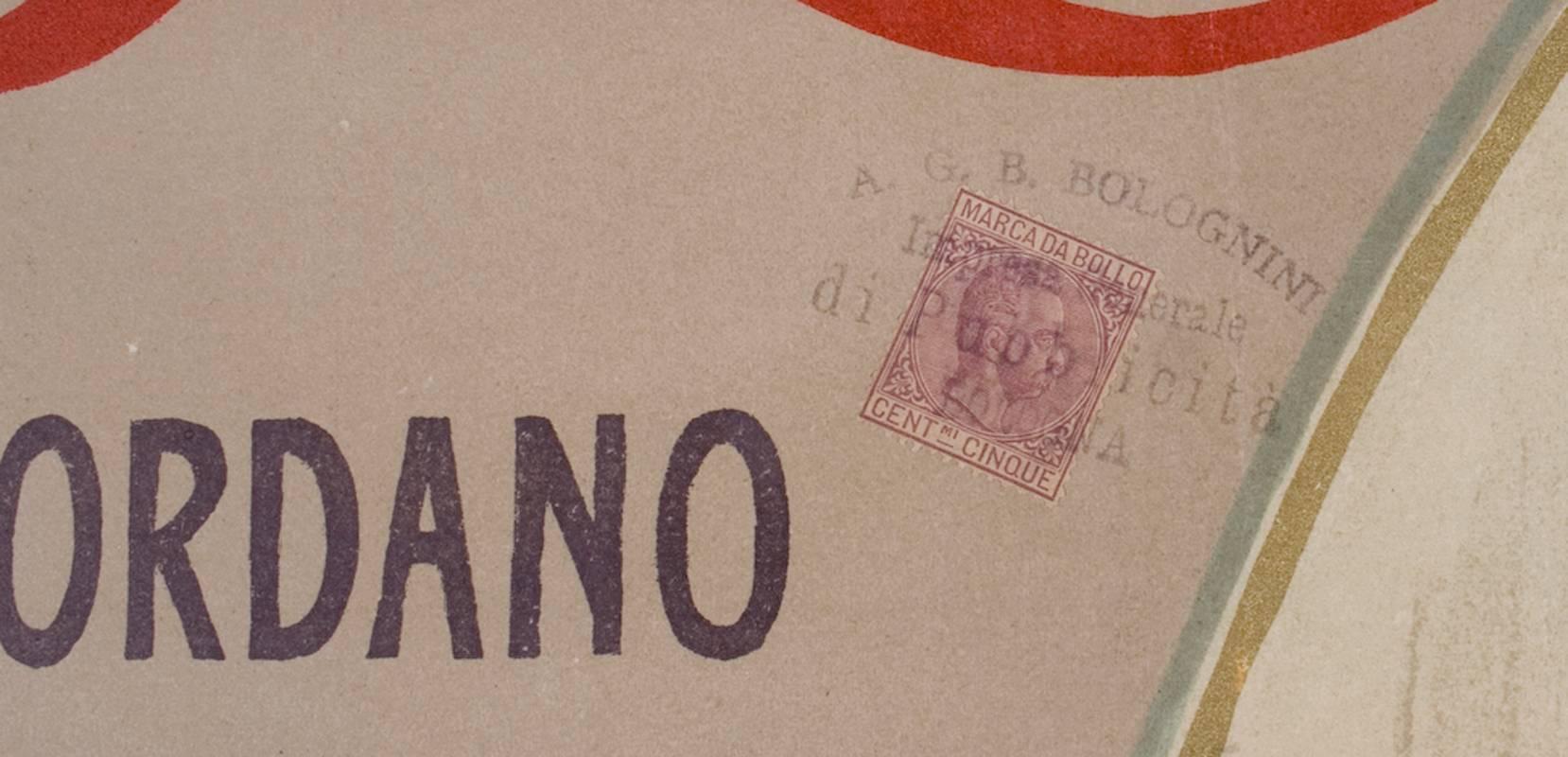 Sehr großes (zwei Blätter) italienisches 