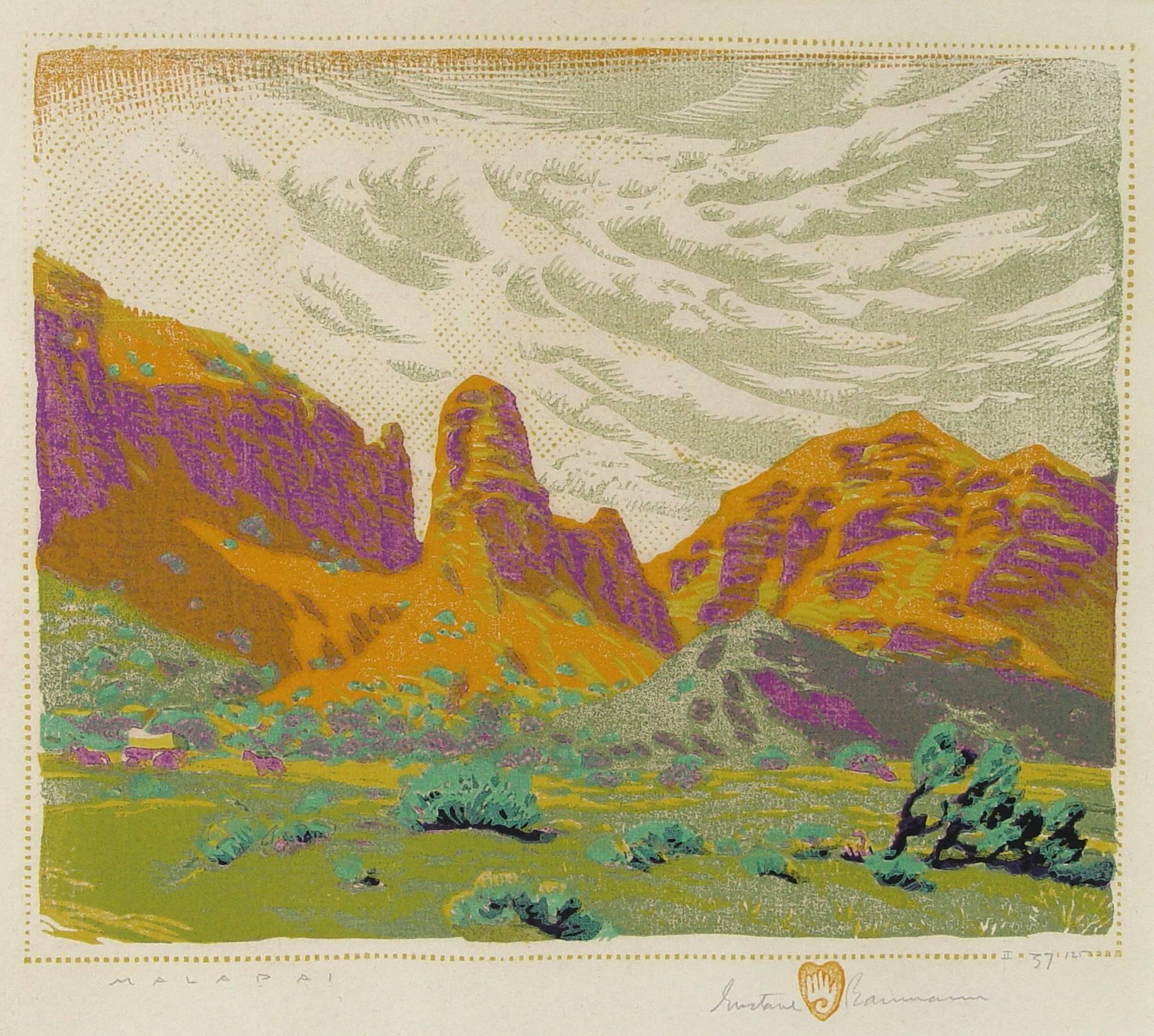 Gustave Baumann Landscape Print - Malapai