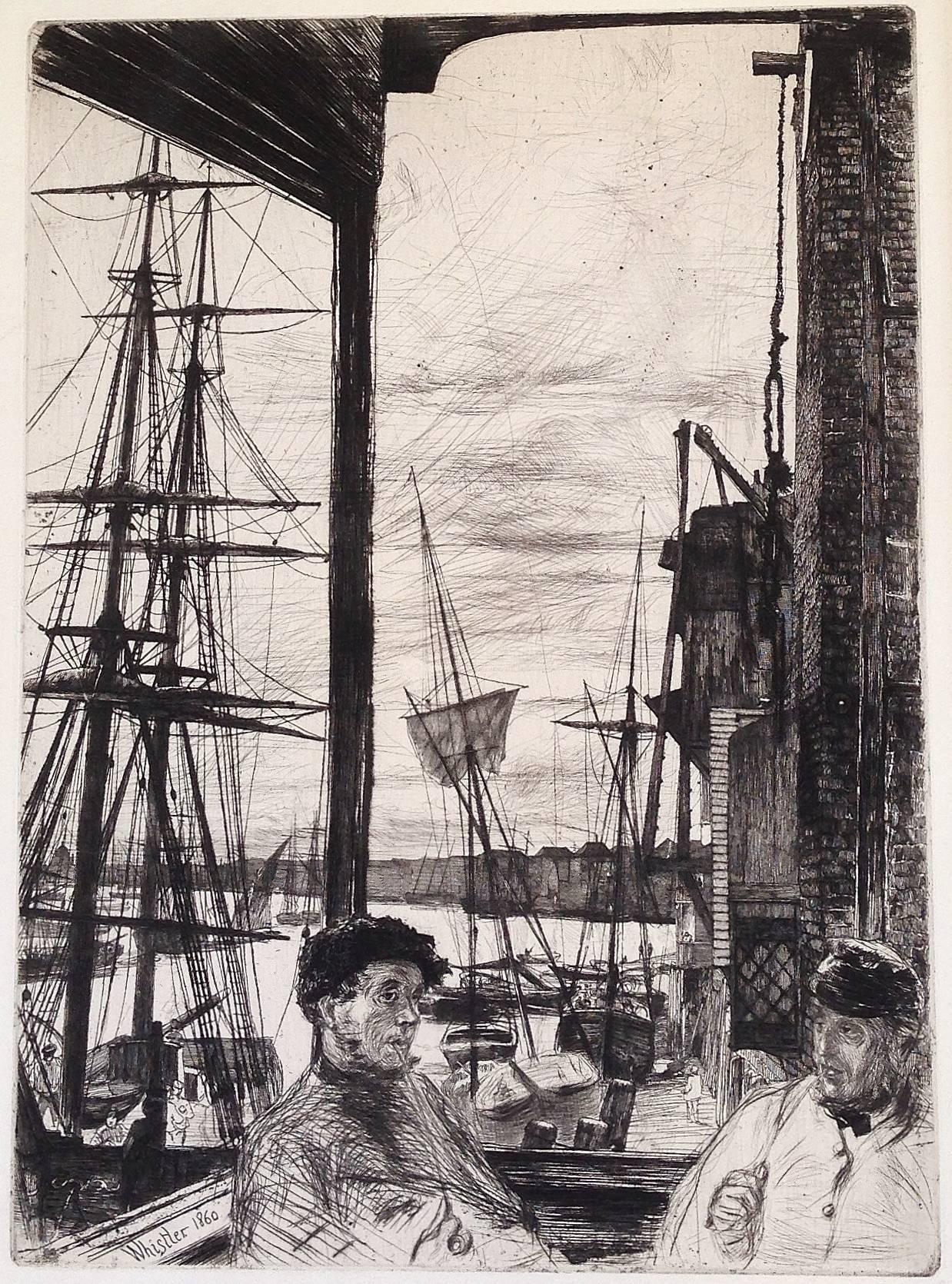 James Abbott McNeill Whistler Print - Rotherhithe