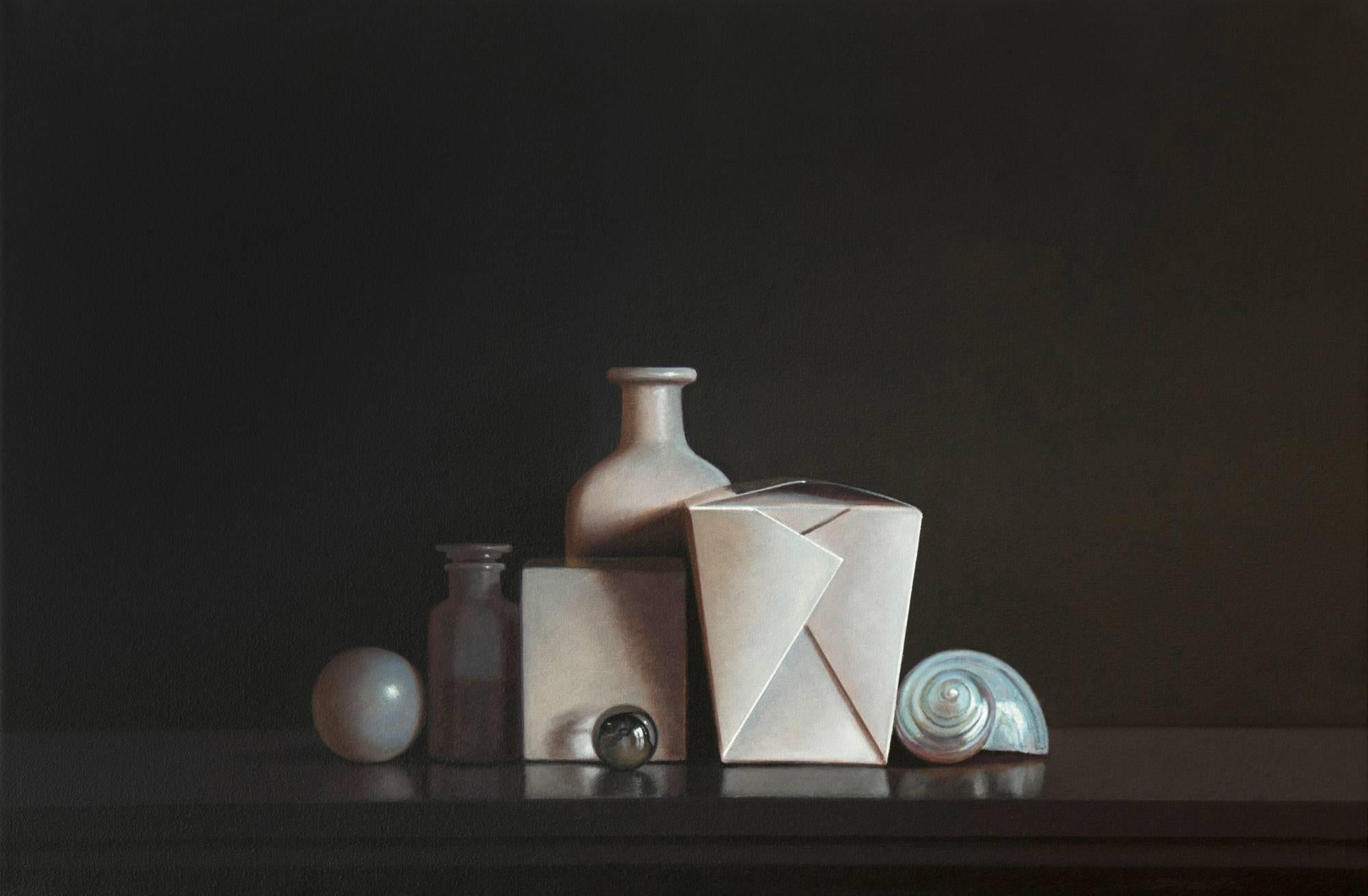 Guy Diehl Still-Life Painting - Still Life with Glass Marble