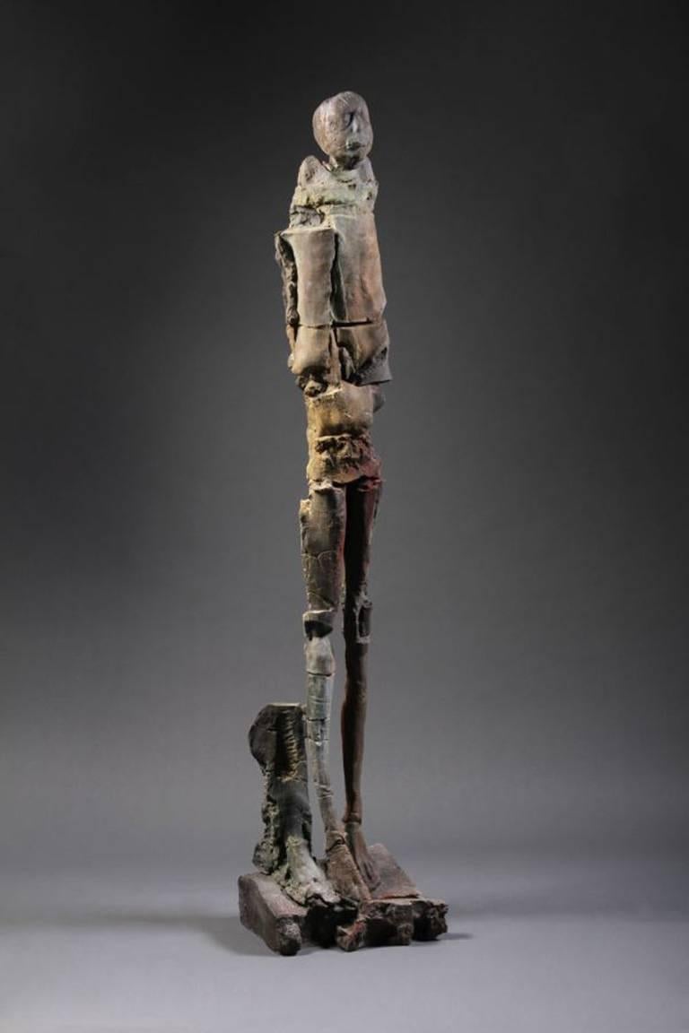 Stephen De Staebler Figurative Sculpture - Figure with Eroded Hip