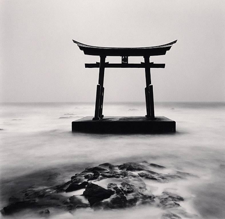 Michael Kenna Landscape Photograph - Torii Gate, Study 2, Shosanbetsu, Hokkaido, Japan