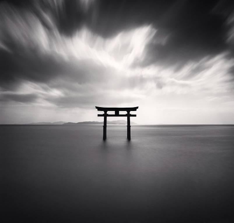 Michael Kenna Landscape Photograph - Torii, Study 2, Takaishima, Biwa Lake, Honshu, Japan