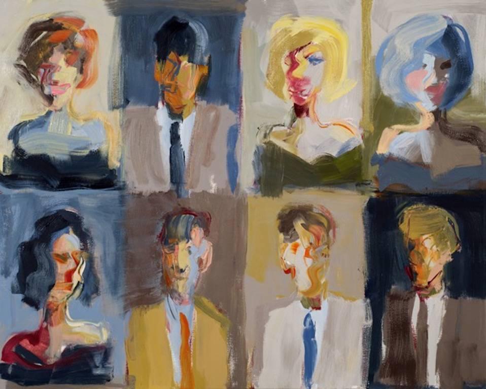 Marshall Crossman Portrait Painting - Class Photo Series #152