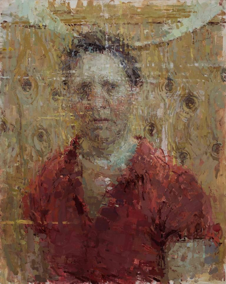 Ann Gale Portrait Painting - Self Portrait with Knots