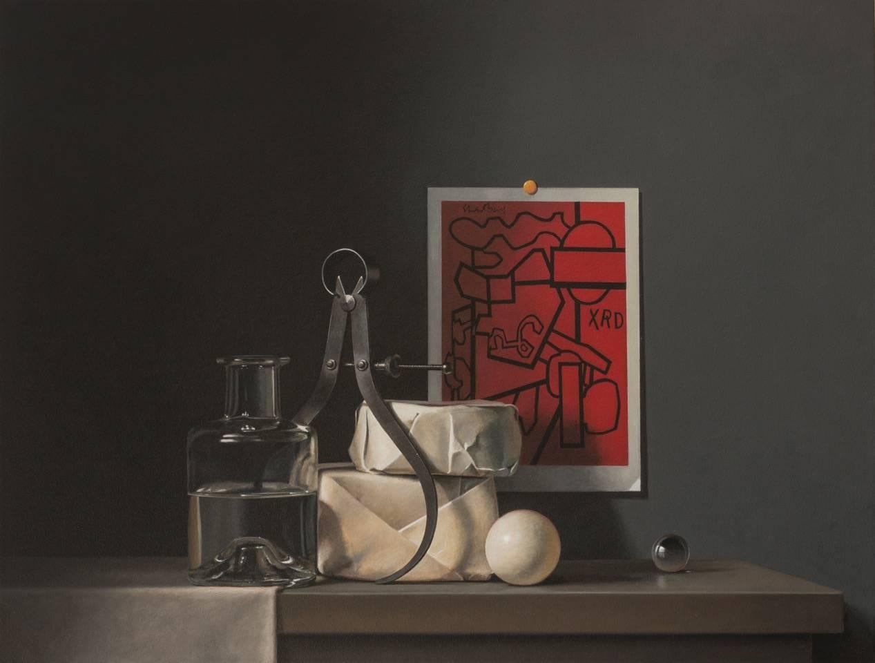 Guy Diehl Still-Life Painting - Still Life with Stuart Davis