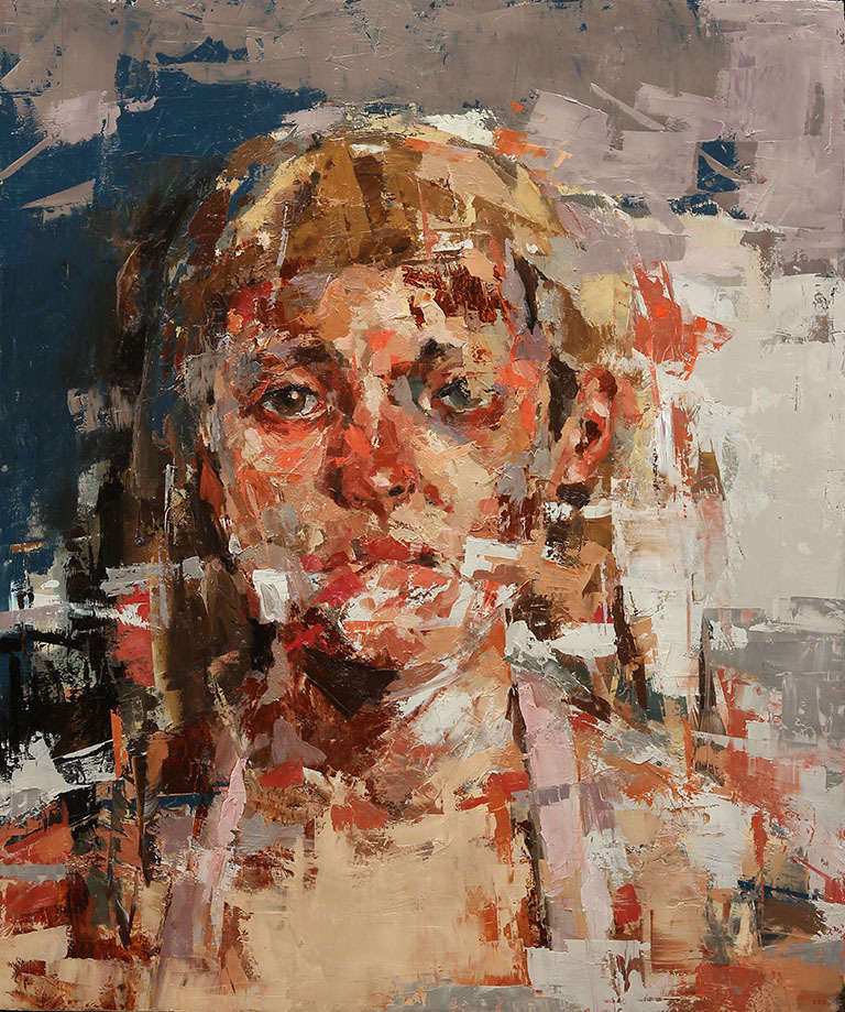Kai Samuels-Davis Portrait Painting - The Search, Beginning