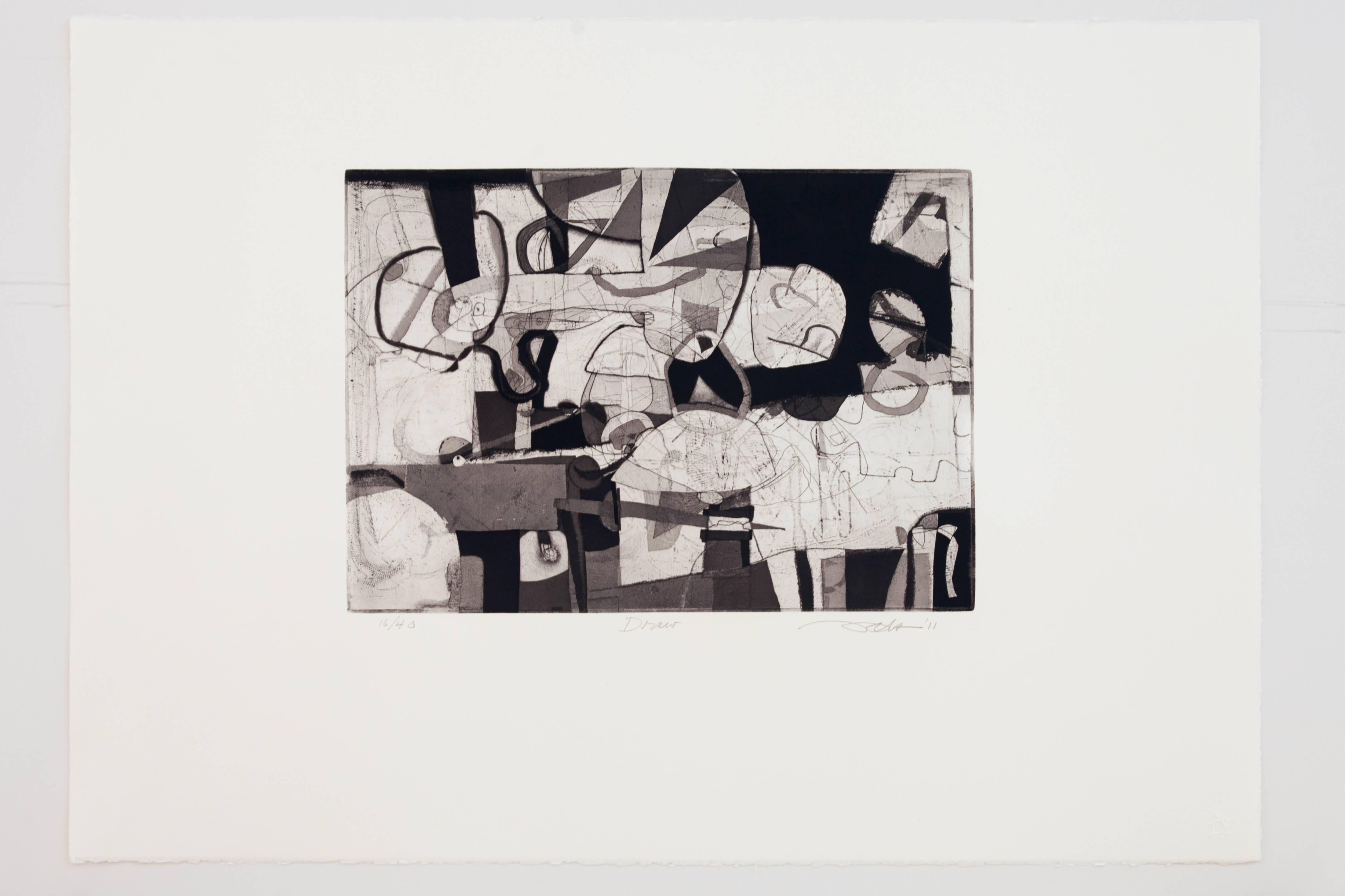 David Kelso Abstract Print - Draw